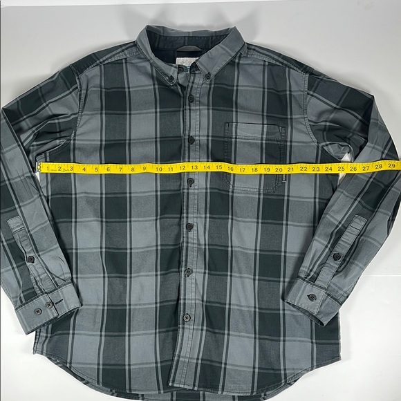 Columbia Men's Gray Plaid Long-Sleeve Button Down Shirt Sz XL - Picture 3 of 9